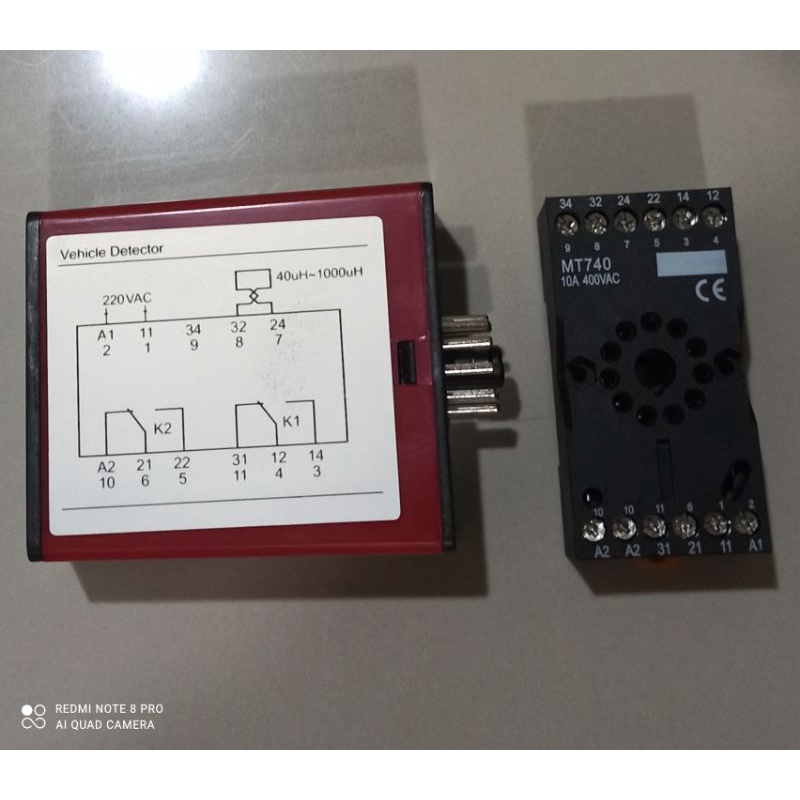 VLD Single Merah Loop Detector Merah 220V Sensor Parkir