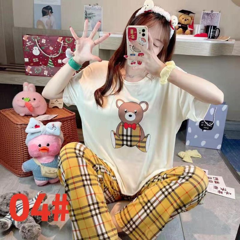 WM / piyama cp murah / piyama cp import / piyama import / piyama wanita / piyama cewek / piyama cp-Burberry