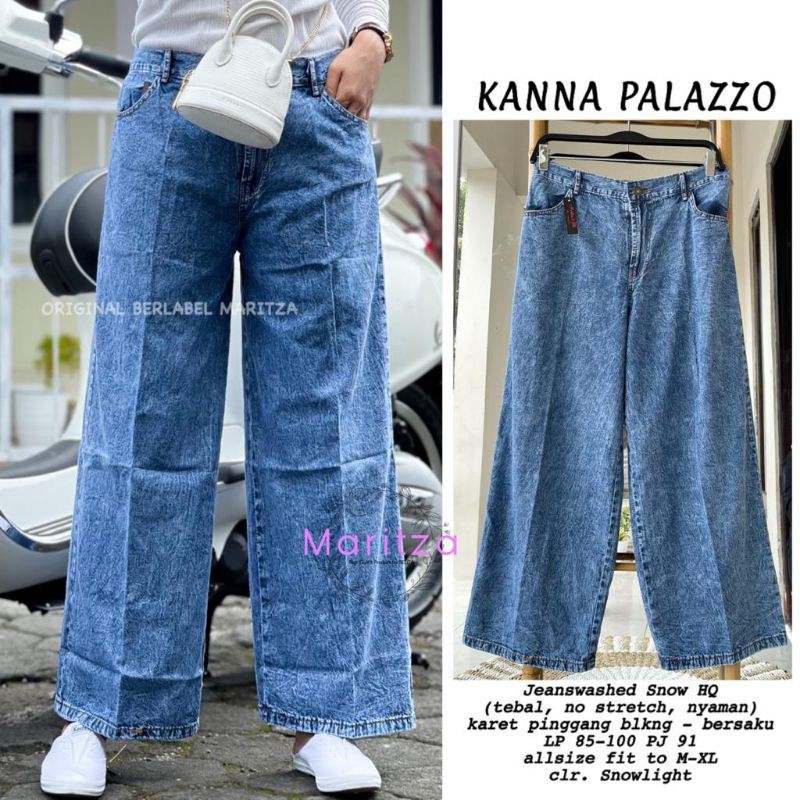 kanna palazzo celana jeans by maritza