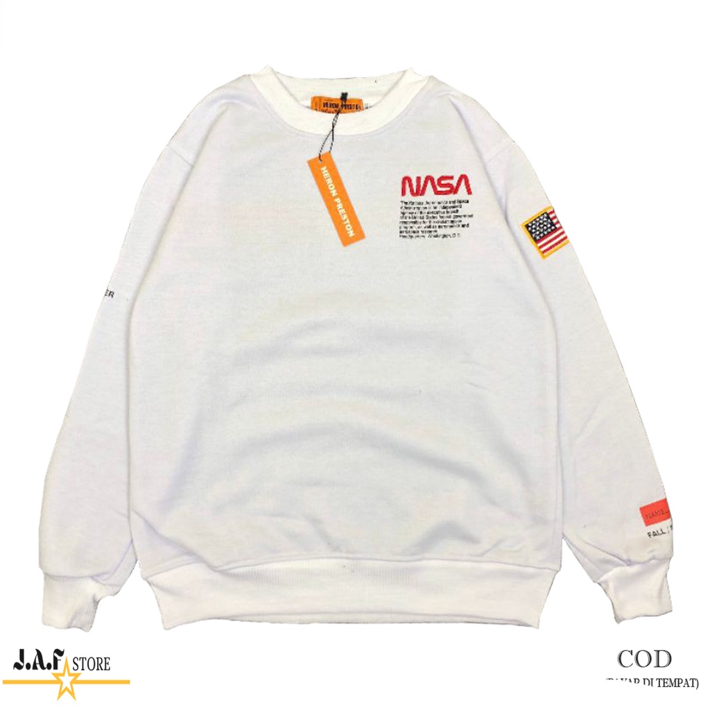 SWEATER CREWNECK NASA X HERON PRESTON TERBARU / SWEATER NASA TERBARU / SWEATER NASA TERLARIS / SWEAT