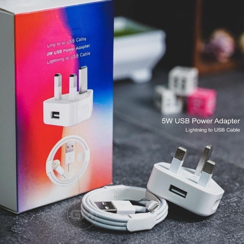 (OM) TRAVEL CHARGER ORIGINAL KAKI 3 IOS