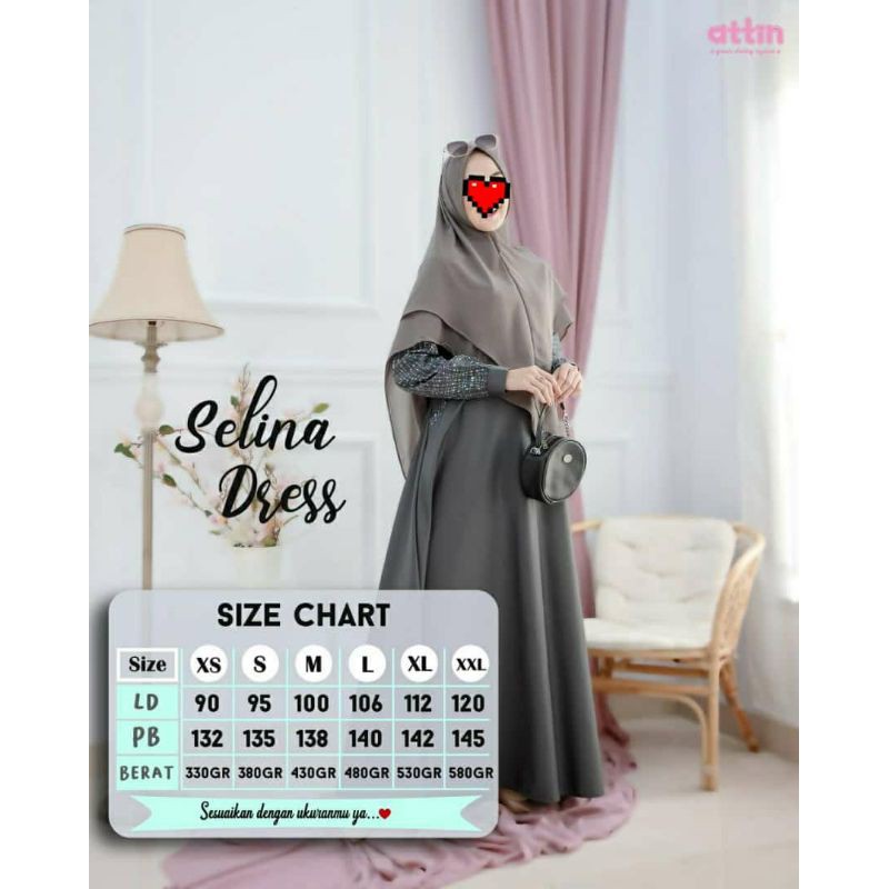 Selina Dress by ATTIN (  Gamis Saja )