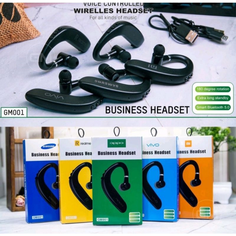 HEADSET EARPHONE BLUETOOTH ALL BRAND GM-001