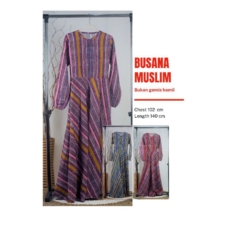 Gamis cantik syari wanita terbaru GTR240 (bukan gamis hamil)