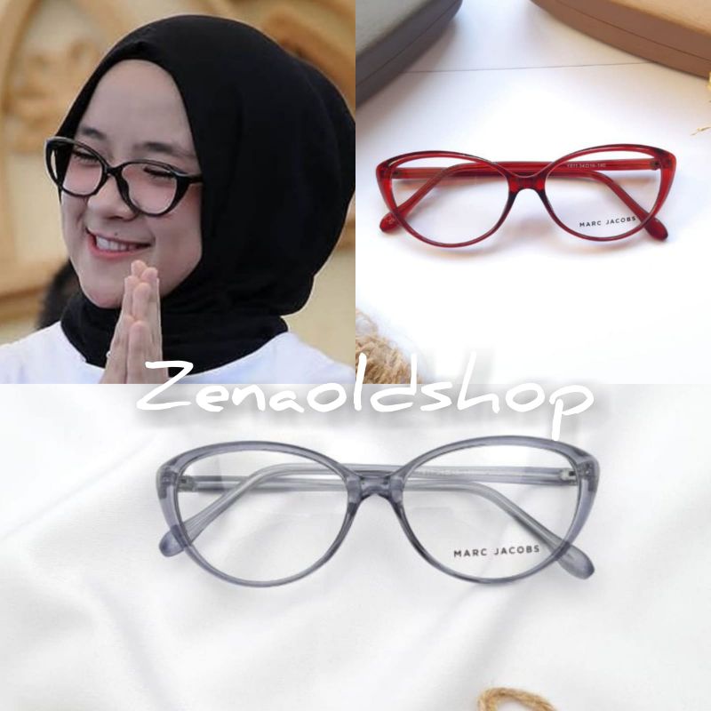 Kacamata Antiradiasi Wanita | Kacamata Model Cat Eyes Bonus Minus Silinder Plus
