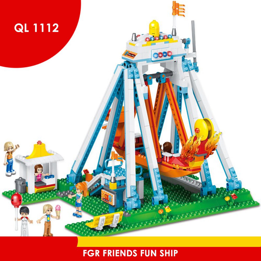 MAINAN ANAK LEGO QUNLONG WAHANA KORA-KORA QL1112