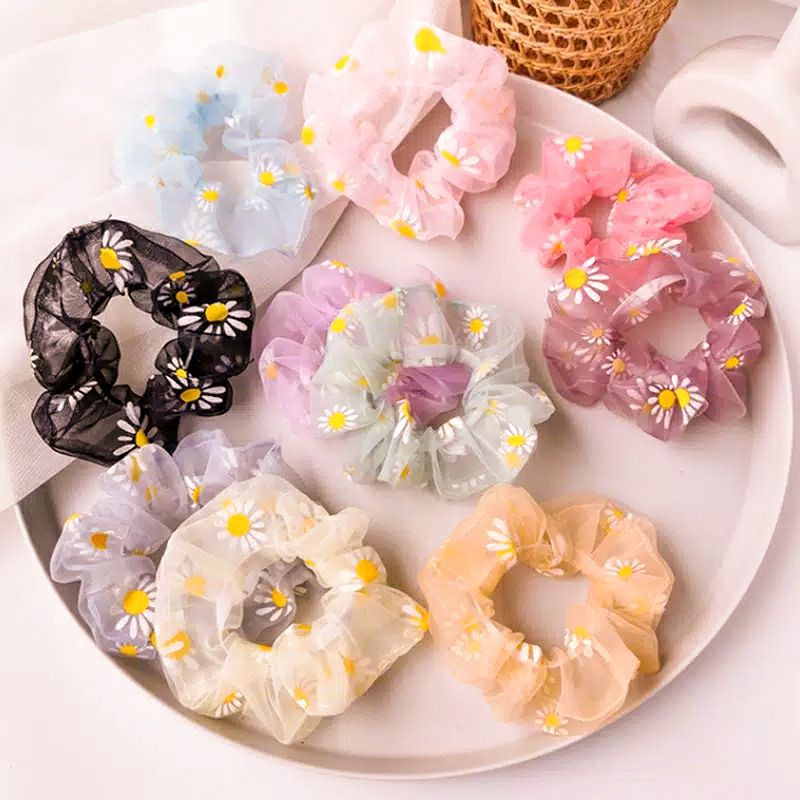 SCRUNCHIE DAISY IKAT RAMBUT KOREA