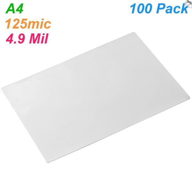 

Set Lembar Film Laminating Ukuran A4 4.9Mil 100Pcs Untuk Kertas Foto Store_Tutut