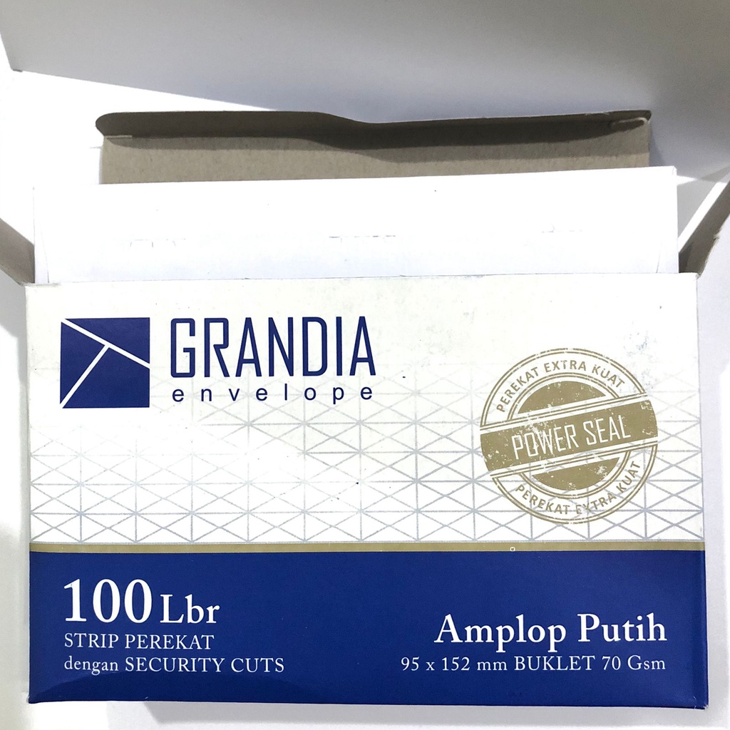 #LC-ATK Amplop Putih 1 PACK isi 100 Pcs Grandia Envelope