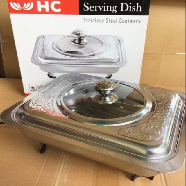 Prasmanan Serving Dish Wadah Saji Stainless Steel