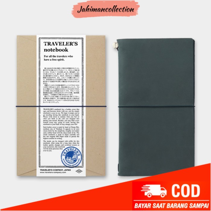 

✨ BISA COD ✨ Midori Traveler Notebook Regular Size Blue