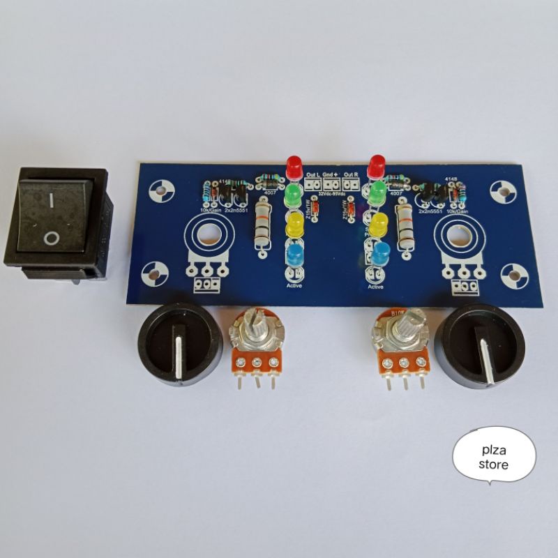 Kit Panel depan power amplifier N9000 P9000 N7000 PCX 3 2ch 2chenel KIT LED DEPAN POWER N9000 N7000 