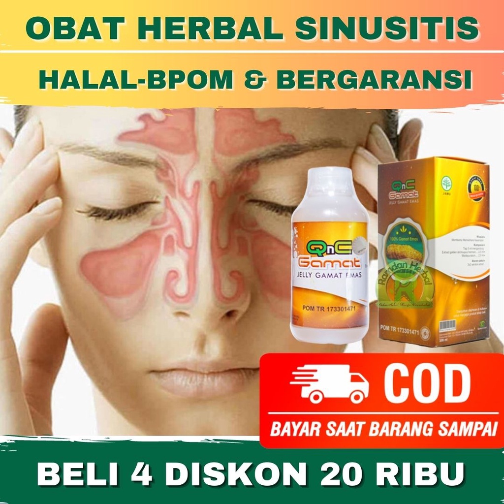 Obat Sinusitis, Sinusitis Kronis, Sinusitis Akut Alami | QnC Jelly Gamat Asli BPOM