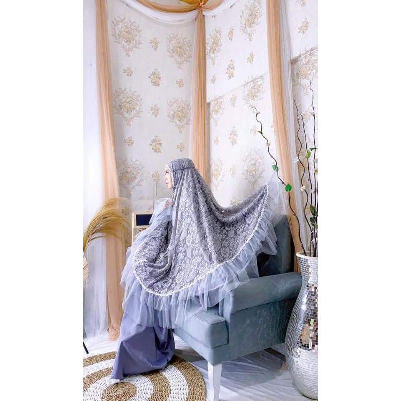 MUKENA FULL BRUKAT SYAHRINI. MUKENA MEWAH