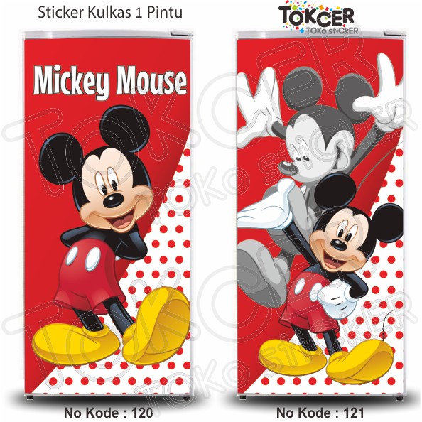 Stiker Kulkas 1 dan 2 Pintu MIKI MINIE MOUSE