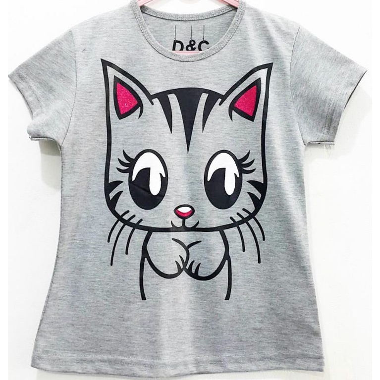 MKG - DC GROSIR KAOS ANAK KARAKTER SZ 8-10 CAT GLITER MISTY