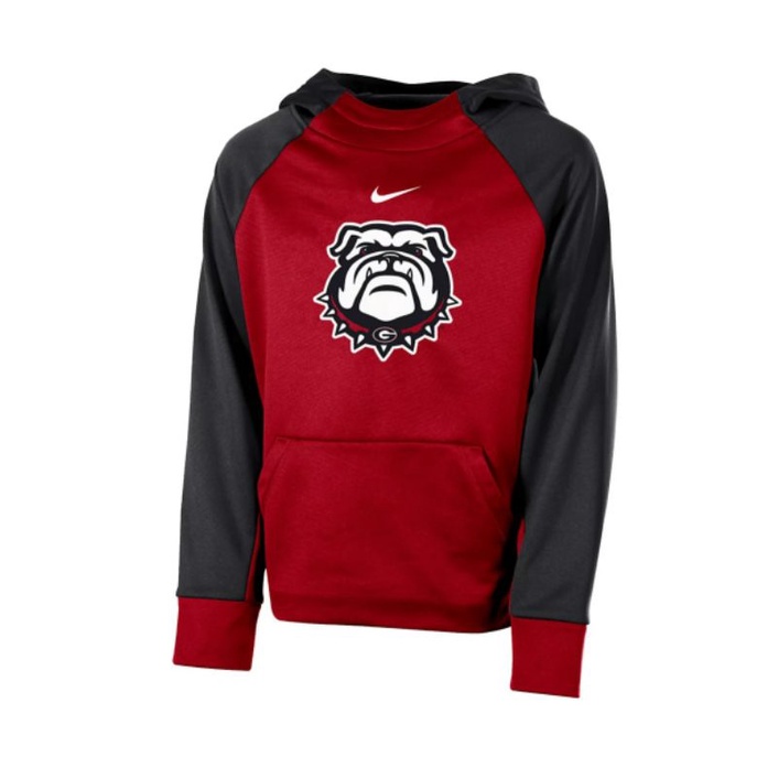 Hoodie Anak 8-20 Nike Georgia Bulldogs Therma fit Colorblock Original