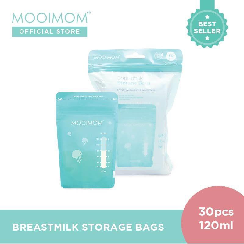 Mooimom KANTONG ASI MOOIMOM Breastmilk Storage Bags 120ml - 1 packs isi 30pcs