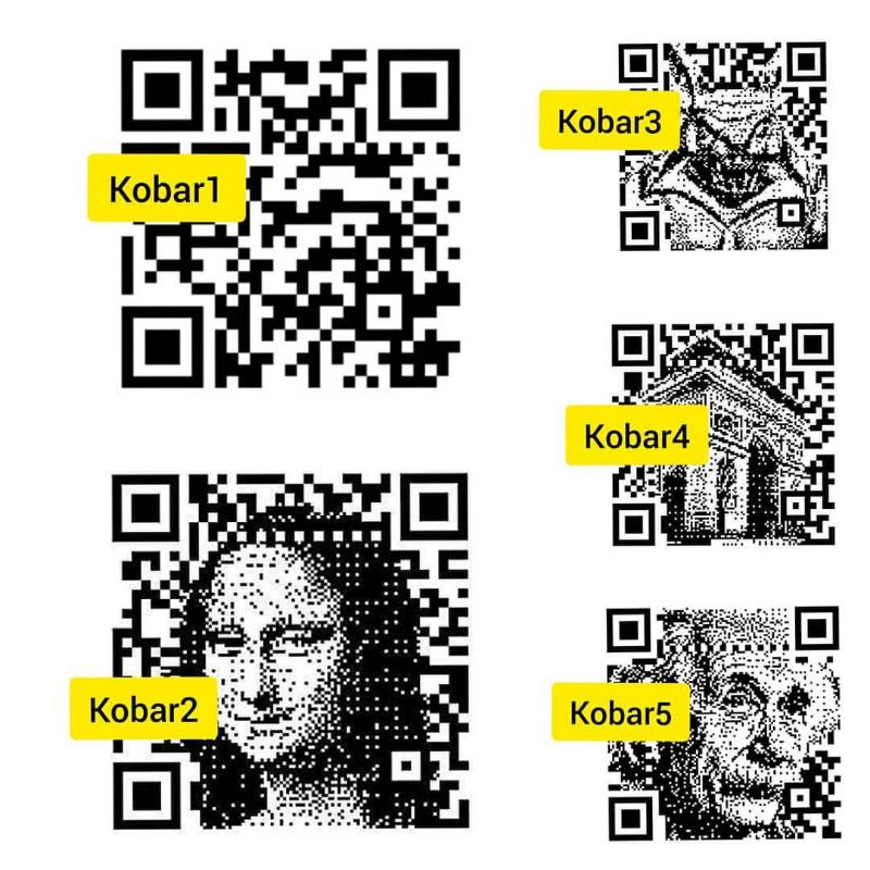 Tahan 1-2 minggu Tato Temporer Barcode animasi Stiker Tato Minimalis - KOBAR