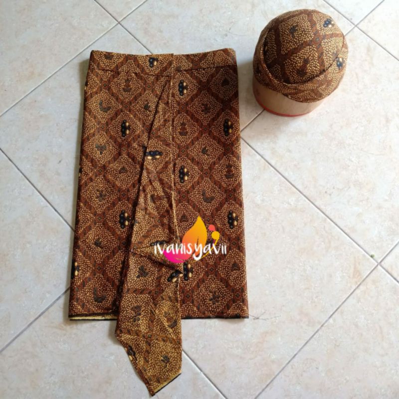 1set Sapit Urang + Blangkon, MOTIF LENGKAP (Banyak Pilihan Motif)