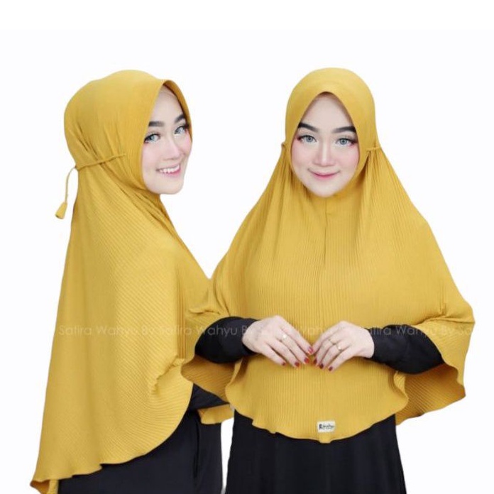 Jilbab Plisket Jumbo Bergo Plisket Pet Antem Bergo Maryam Plisket (Polos)