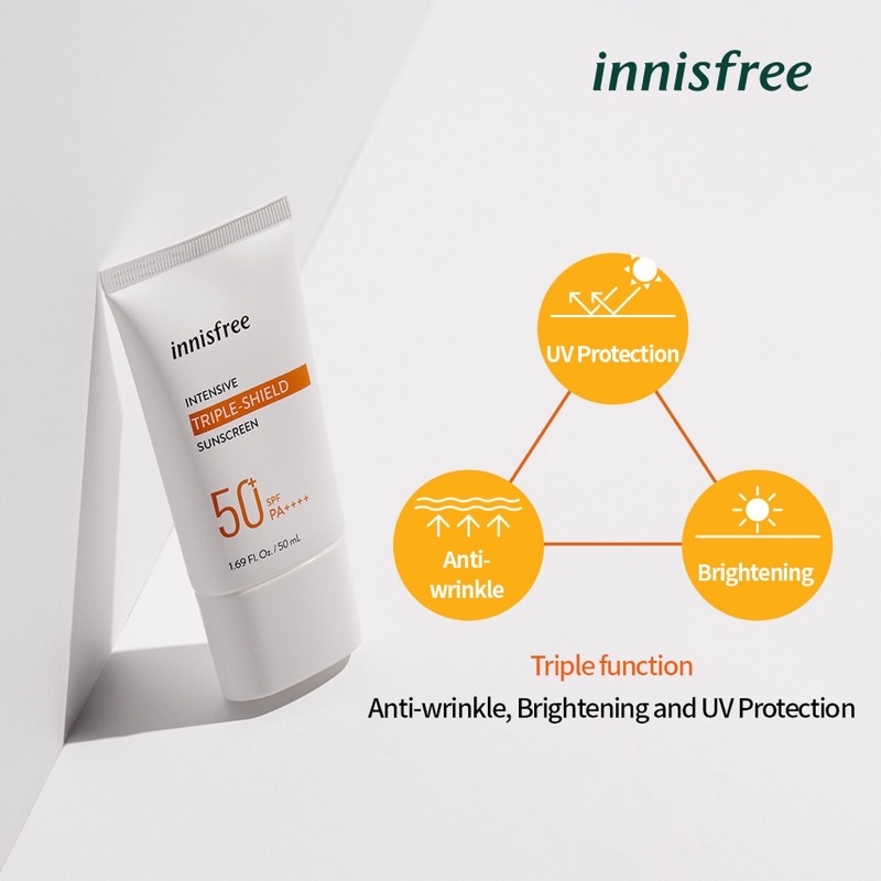 Innisfree Intensive Triple Shield Sunscreen SPF50+/PA+++ 50ml