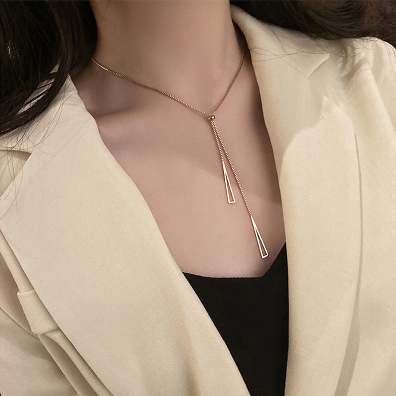 Kalung Titanium Serut Korea Fashion Trending Vintage Style