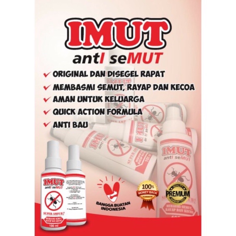 Anti Semut/IMUT/Super ampuh mengusir semut,kecoak,rayap dll/original 100ml