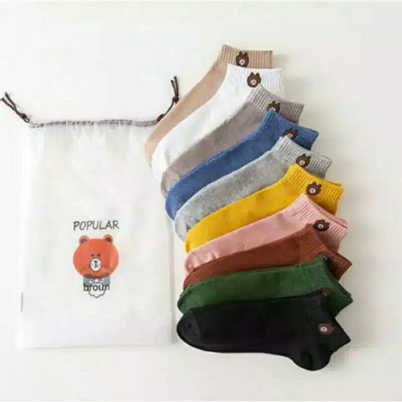 Kaos kaki 10 pcs free pouch