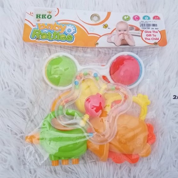 Mainan Edukasi Anak Baby Rattle Kerincingan Bayi Set Isi 5 dan 6