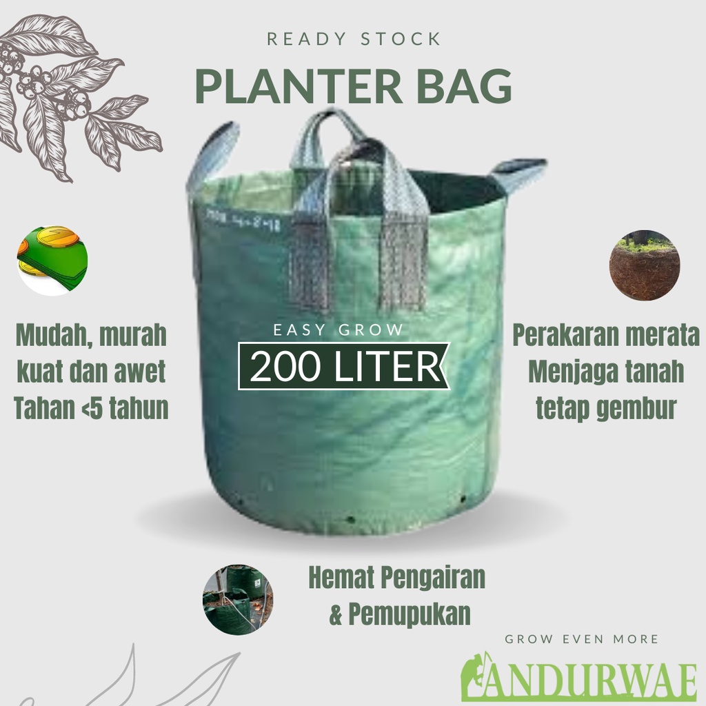 Planter Bag 200 Liter Easy Grow