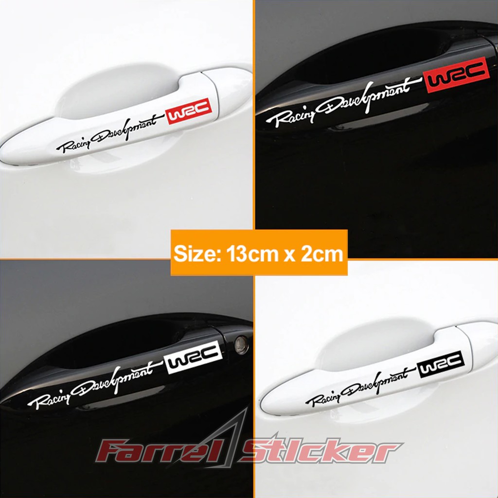 stiker sticker wrc racing handle spion