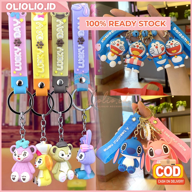 

Gantungan Kunci Karakter Kartun Lucu Souvenir Hadiah Aksesoris Kekinian gantungan motif lucu Bahan Silikon GTA