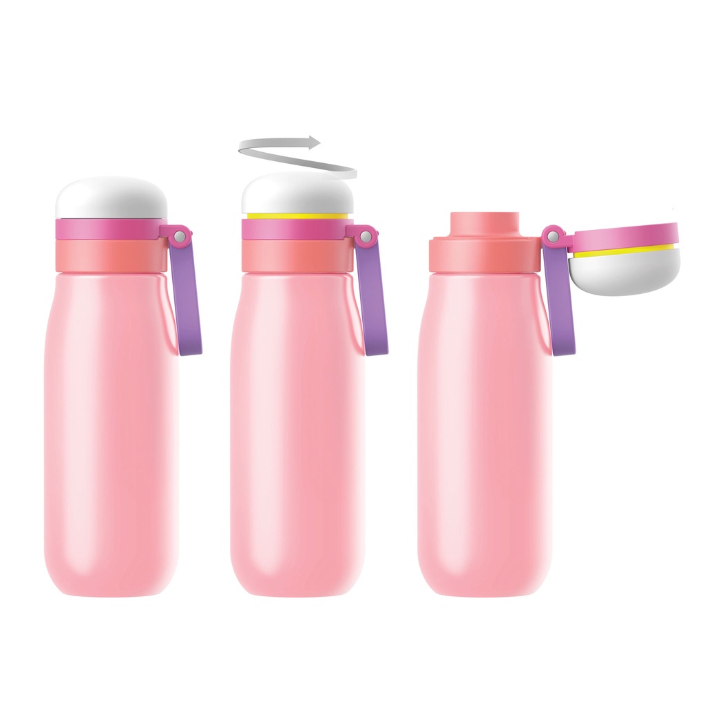 Zoku Ultralight Stainless Steel Bottle 500ml - Termos Botol minum sekolah / anti tumpah / leakproof / pearalatan makan bekal sekolah / bekal sekolah / anti karat / ringan dibawa / alat makan  vacuum flask