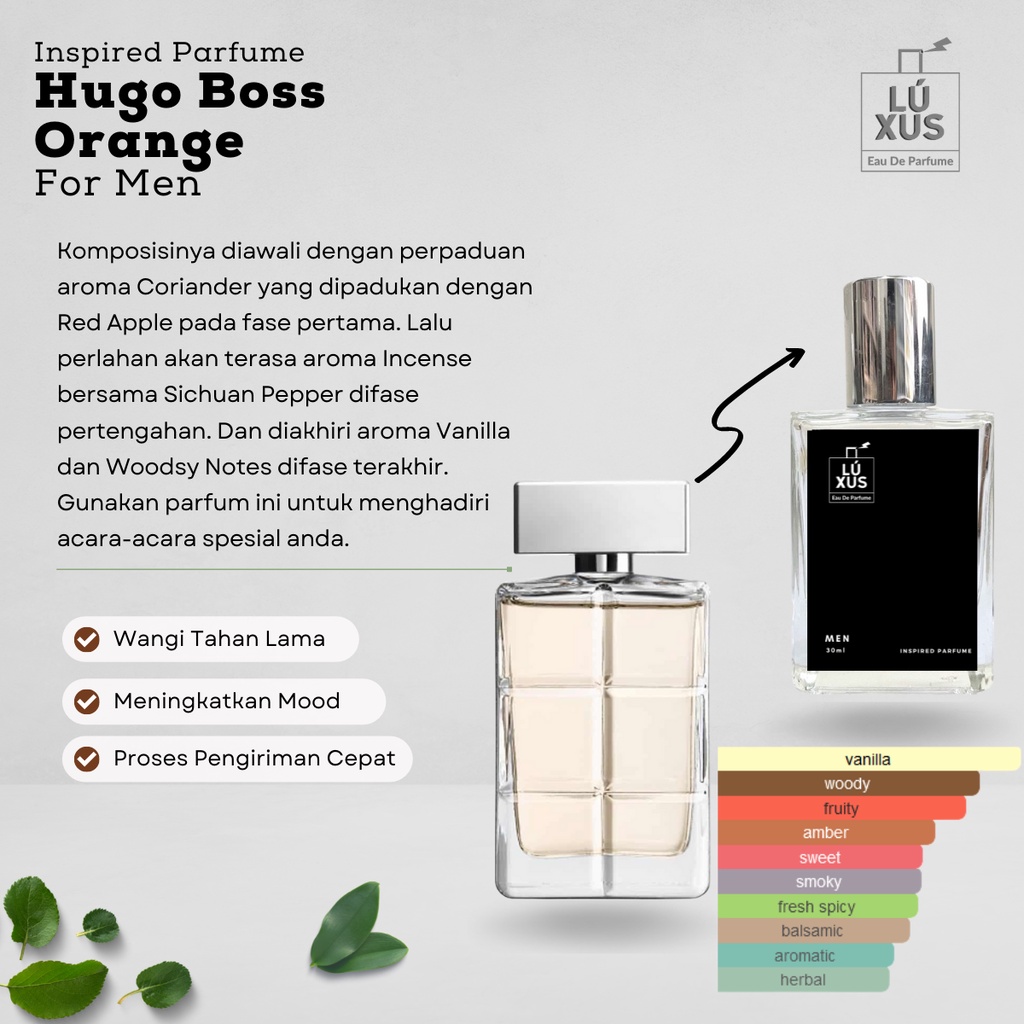 Luxus Parfume Aroma Hugo Boss Orange Men Inspired Parfum Pria | Cowok | Laki-laki Parfums Minyak Wan