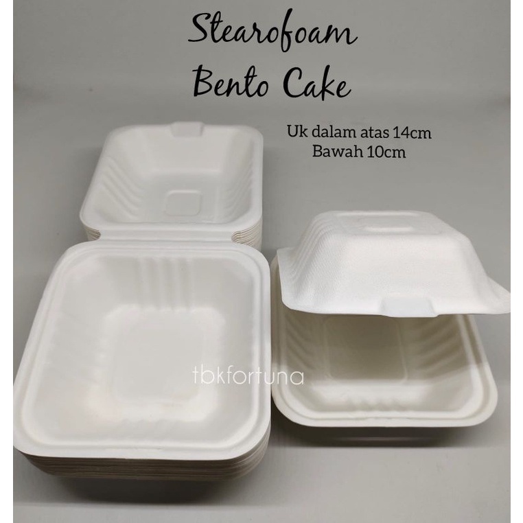 Box Bento Cake Sterofoam 6" per 10pcs