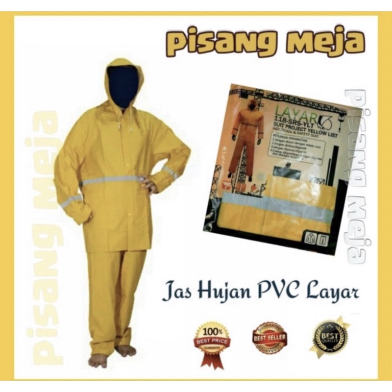 Jas hujan suit project layar 118 baju dan celana