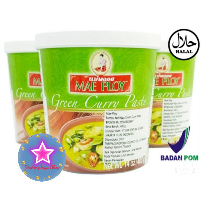 

green curry paste 400gr / umbu pasta kari hijau thailand
