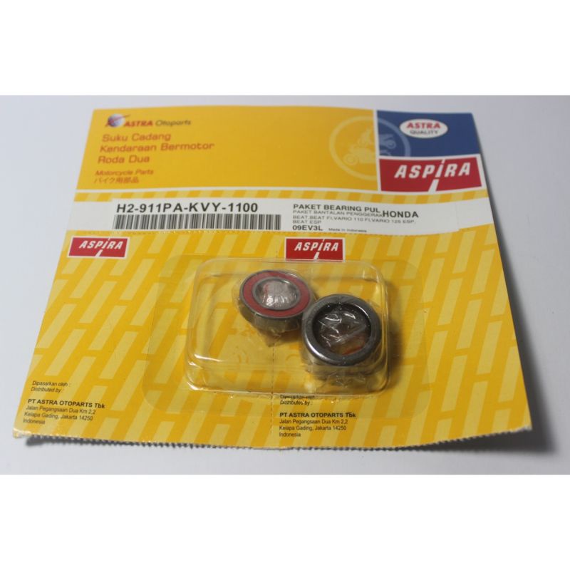 Laher Pully Belakang Beat Set Aspira / Laher Pully Matic / Laher Honda Beat / Laher Aspira / Bearing