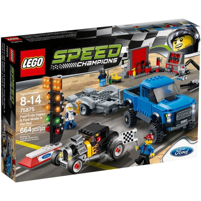 LEGO Speed Champions # 75875 Ford F-150 Raptor & Ford Model A Hot Rod