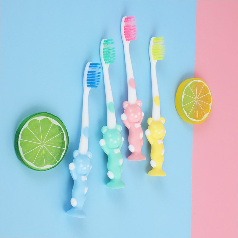 4 Pcs Sikat Gigi Anak Lucu Multiwarna Laki-Laki &amp; Perempuan/sikat Gigi Kids Brush Lembut-Won