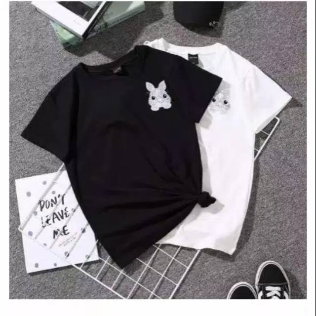 Fourfashion BAJU WANITA RABBIT TEE BAHAN BABYTERRY FIT TO L LP