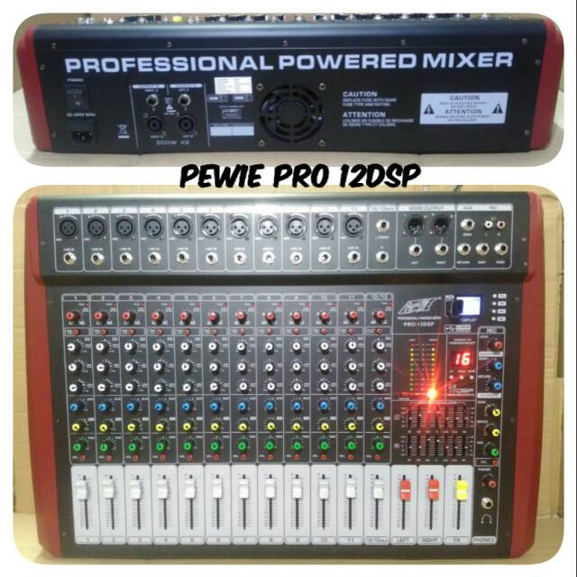 POWER MIXER 12 CHANNEL PEWIE PRO 12DSP