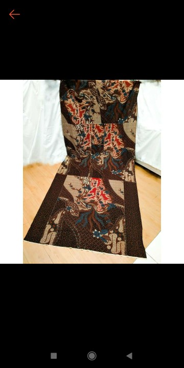 Kain Batik Solo (alusan Limited Stock) Motif Pola Kemeja Lengan Panjang