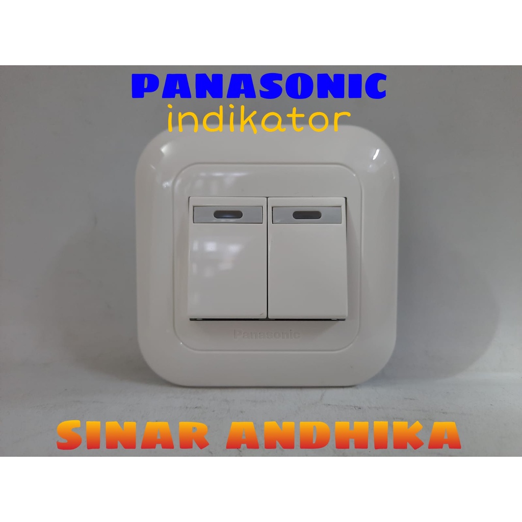 SAKLAR SERI KECIL HOTEL INDIKATOR PUTIH PANASONIC WEJ 78029+WEJ 5572