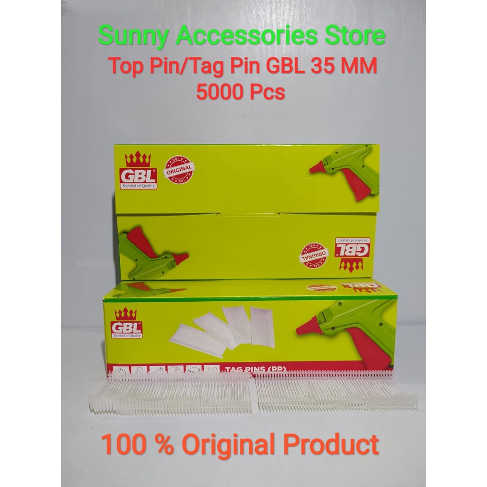 

Top Pin / Tag Pin GBL 35 MM 5000 Pcs Premium Product
