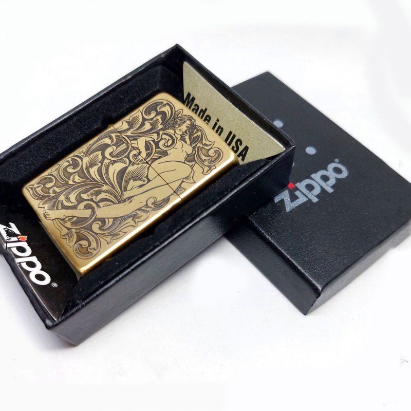 Korek Api Zippo Mancis Super Grade A Super Grade Premium Gold Motif Karakter MANCIS ZIPPO