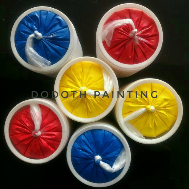 

Cat Pasta/GL/Cat Akrilik/Cat Rubber BERBAGAI WARNA 1 KG - Bisa Sablon/Lukis