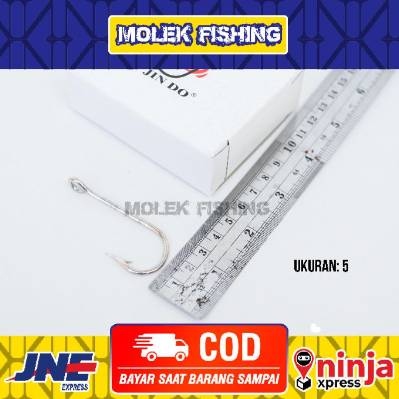 Kail Pancing Laut Batang Panjang JINDO NO 5  isi 100 Pcs Made in Korea | Kail Pancing Laut |