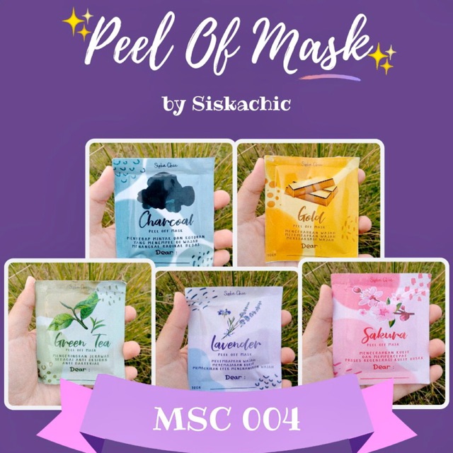 Peel Off Mask Masker Peel Off Siska Chic By Siska Chic